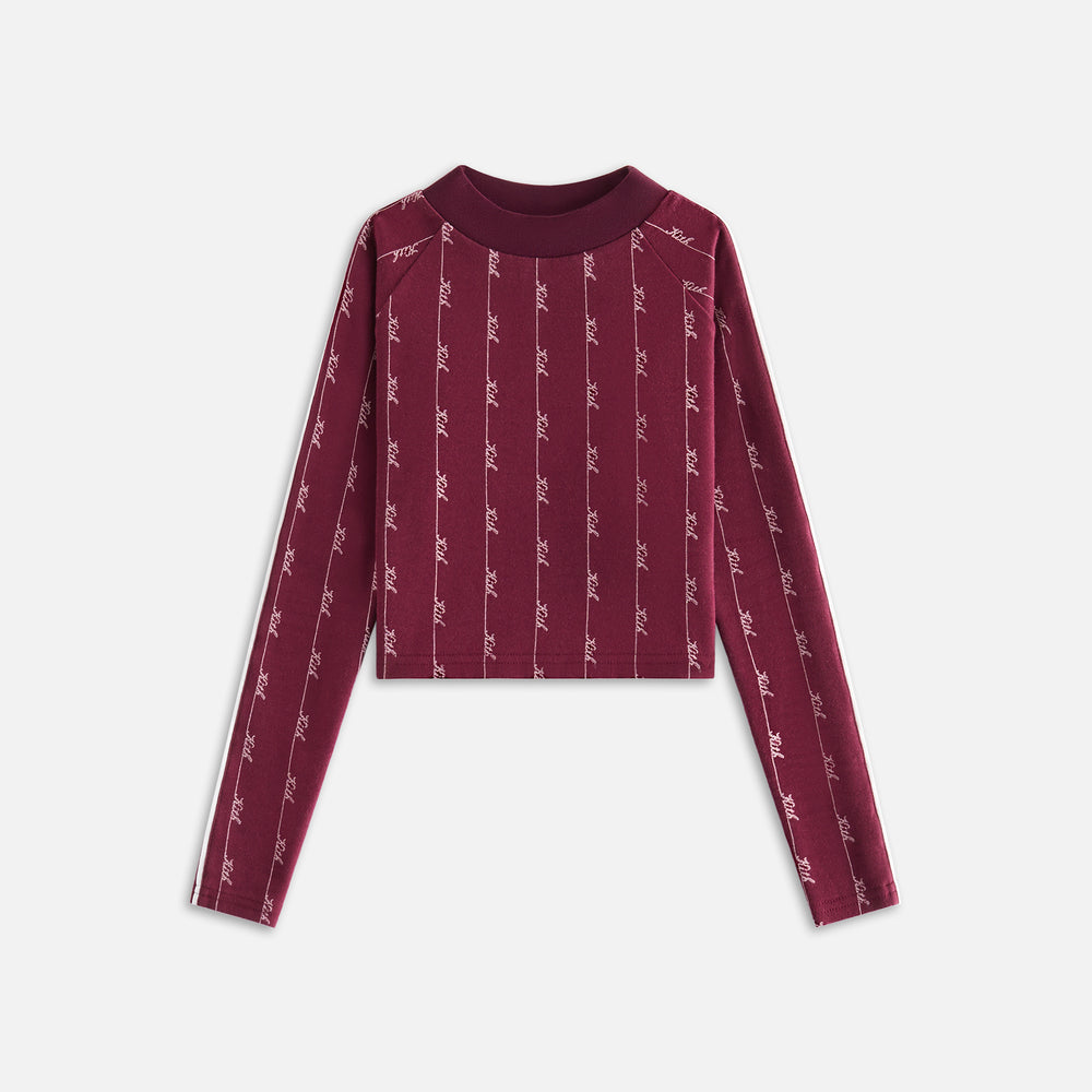 

Свитер Kith Kids Monogram Script Crewneck, цвет Magma