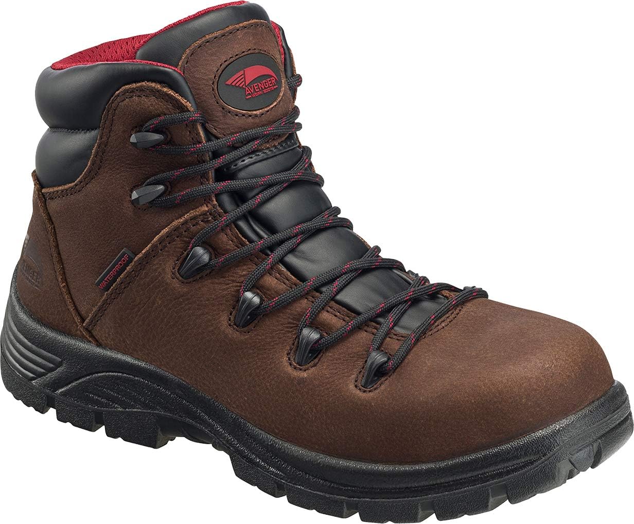 

Мужские рабочие ботинки Avenger Work Boots Framer 6", с композитным носком, устойчивые к проколам, водонепроницаемые, коричневый