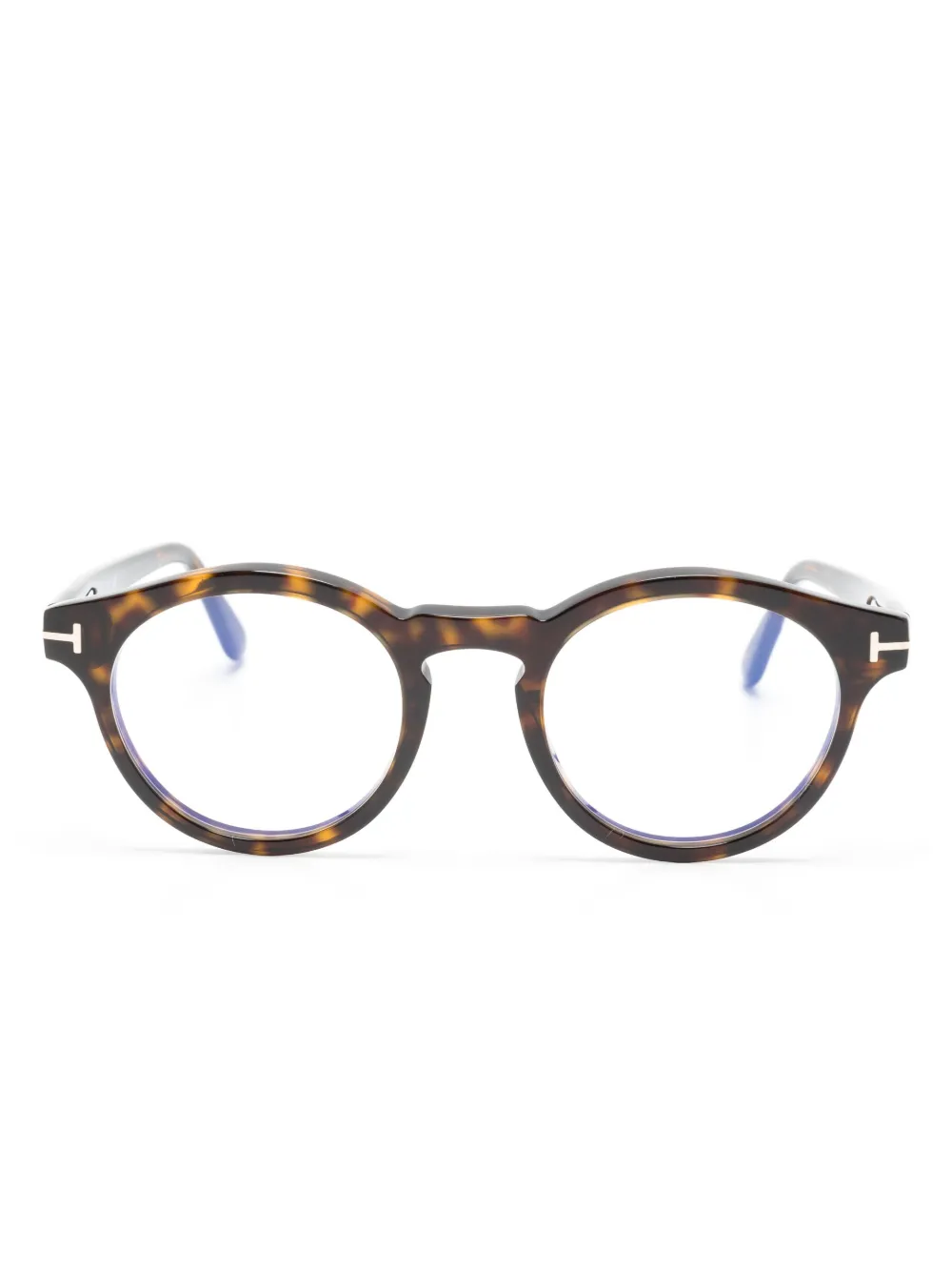 

Очки в оправе черепаховой расцветки TOM FORD Eyewear, коричневый