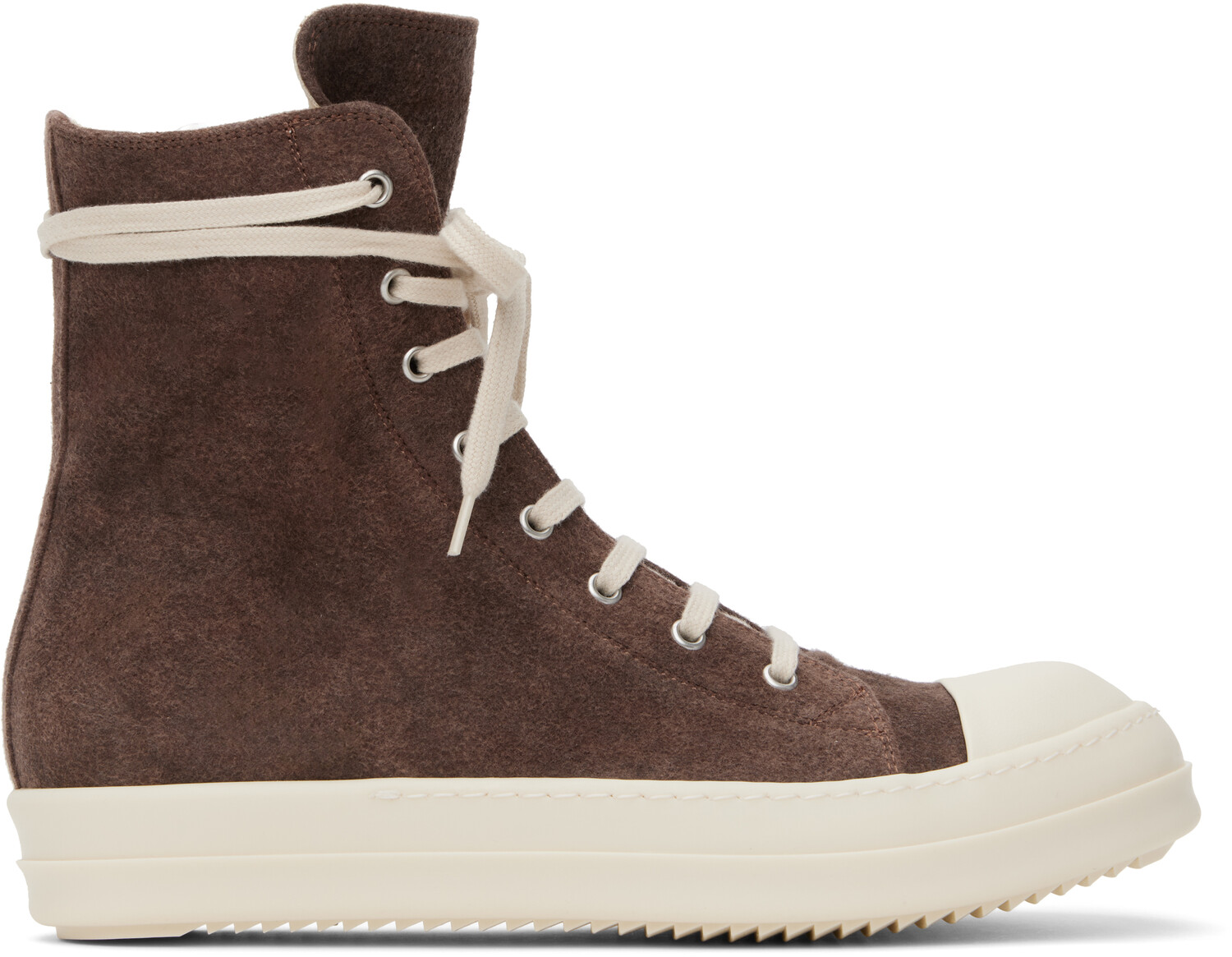 

Коричневые кеды Porterville Cotton Moleskin Sneaks Rick Owens DRKSHDW