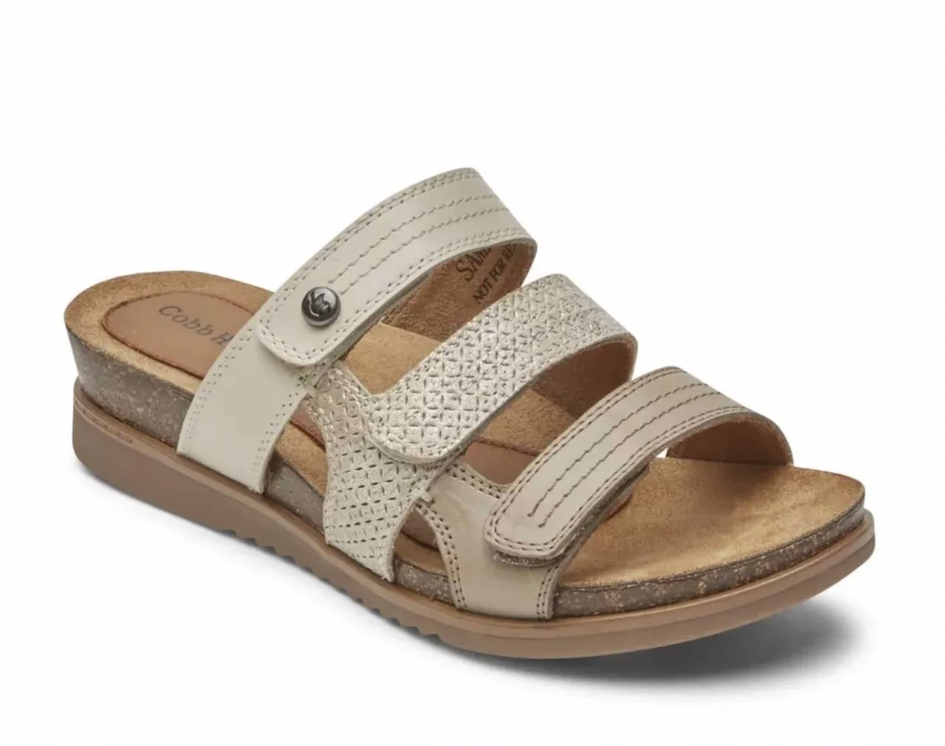 Женские сандалии Cobb Hill May Slide в цвете таупе Rockport, Taupe
