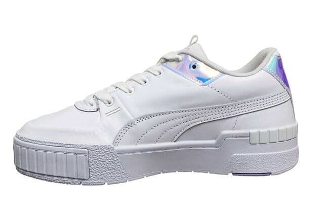 Кожаные женские кроссовки Cali Sport Glow E на низкой шнуровке 373083 01 Puma, белый — фото 3