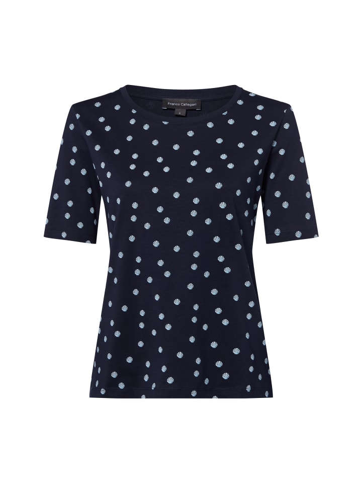 

Футболка темно-синего цвета Franco Callegari, Синий, Футболка темно-синего цвета Franco Callegari