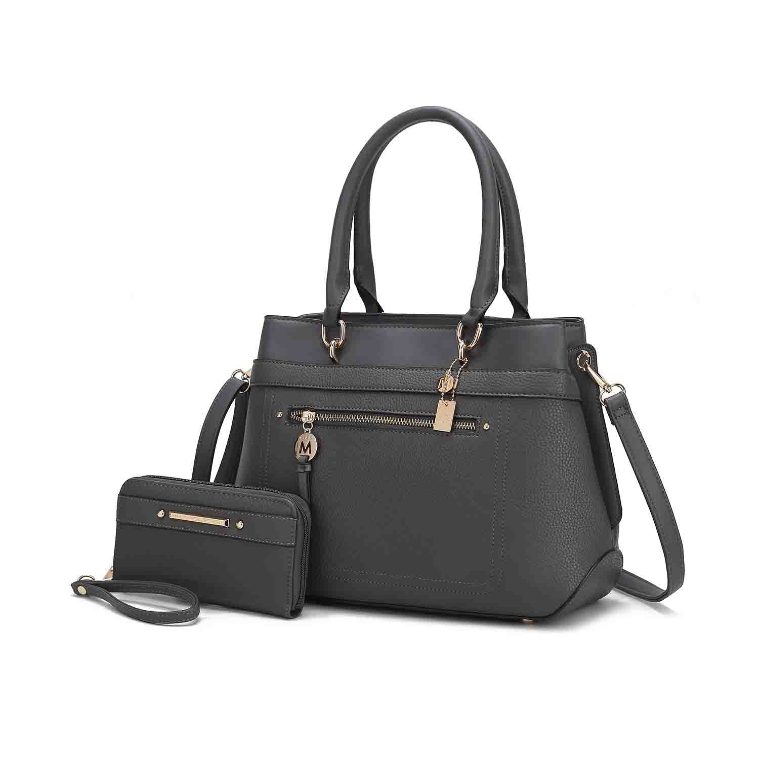 

Женская сумка Gardenia Tote с кошельком из веганской кожи от Mia K MKF Collection By Mia K., цвет charcoal, Черный, Женская сумка Gardenia Tote с кошельком из веганской кожи от Mia K MKF Collection By Mia K., цвет charcoal