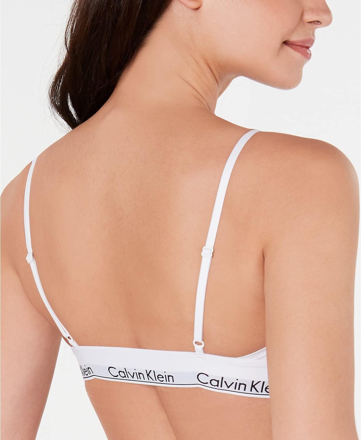 Женский бюстгальтер-бралетт Calvin Klein Modern Cotton QF6056, Tiered Triangle Print — фото 2