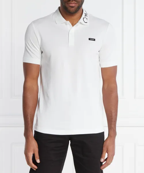 

Футболка поло Slim fit Calvin Klein, белый