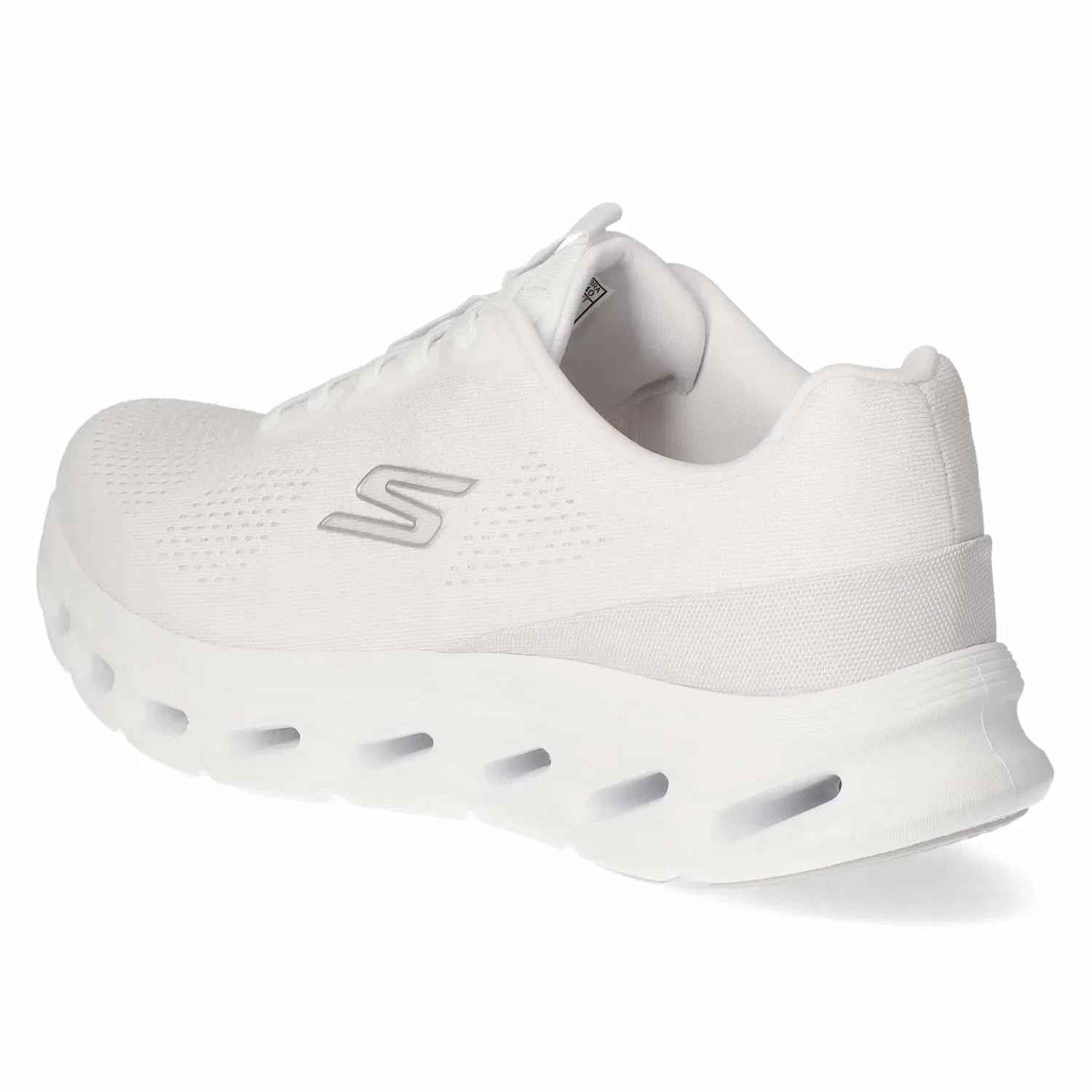 Кроссовки на шнуровке белые, Skechers, белый — фото 3