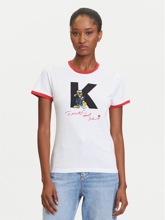 

Футболка regular fit A3W17089 Karl Lagerfeld, белый
