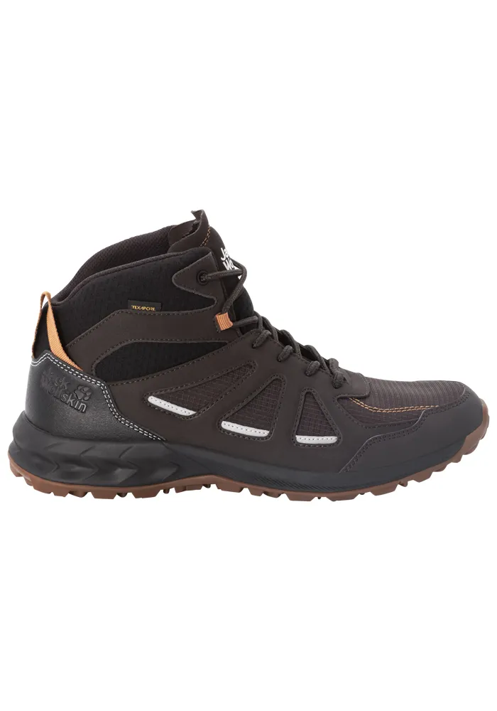 

Кроссовки Jack Wolfskin "WOODLAND 2 TEXAPORE MID M", коричневый