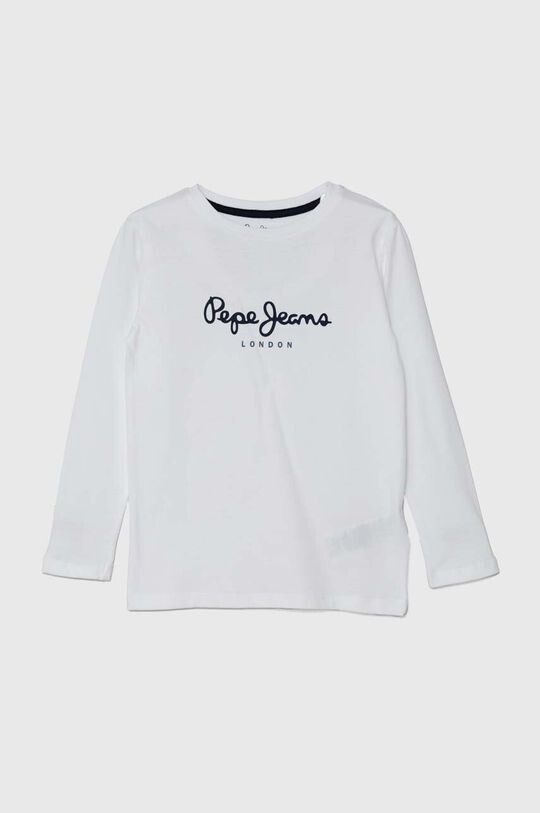 

НОВИНКА детская хлопковая рубашка с длинными рукавами HERMAN. Pepe Jeans, белый