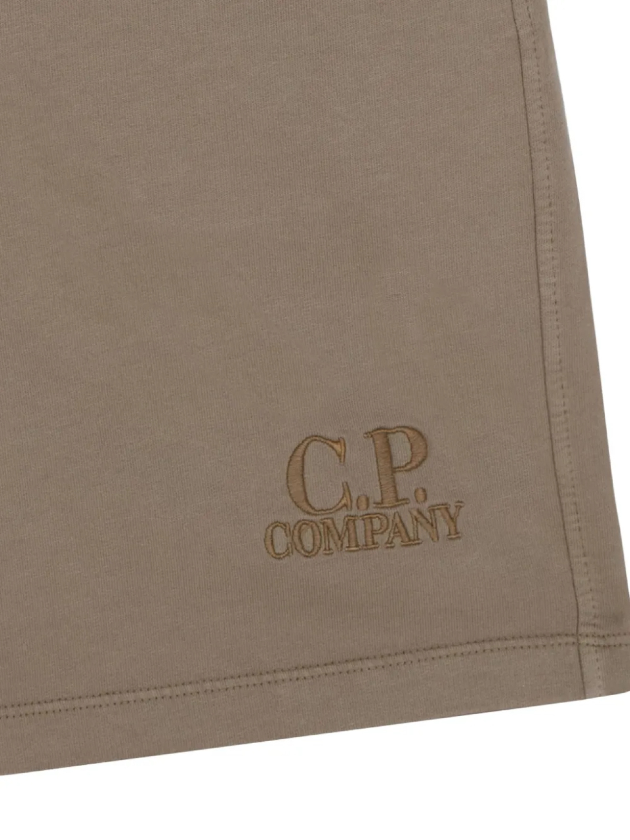 Детские шорты с вышитым логотипом CP Company C.P. Company Kids, коричневый — фото 3