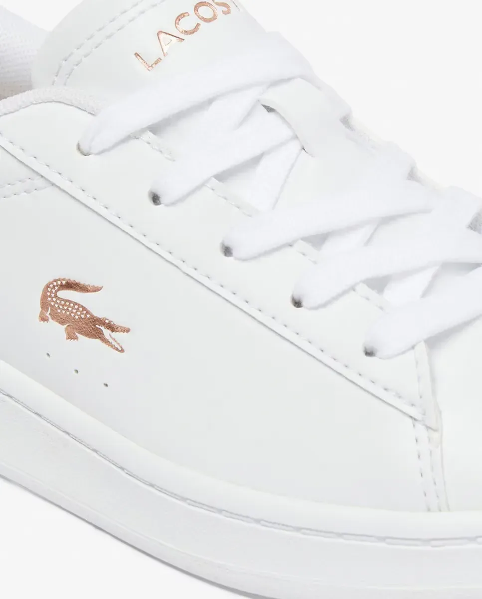 Унисекс спортивные кроссовки Carnaby Set для детей Lacoste, бежевый / белый — фото 4