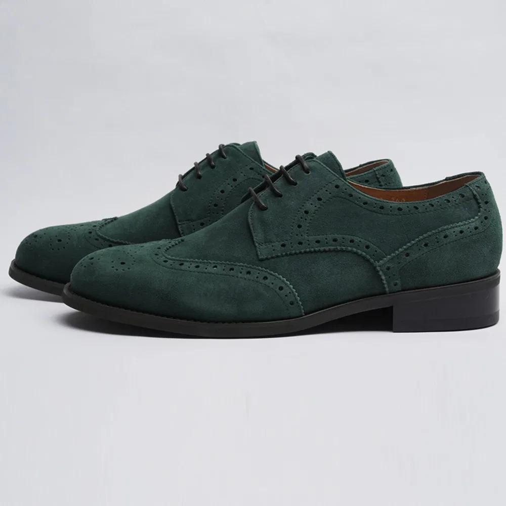 Мужские туфли дерби Flap'F Grover Suede Wingtip Derby
