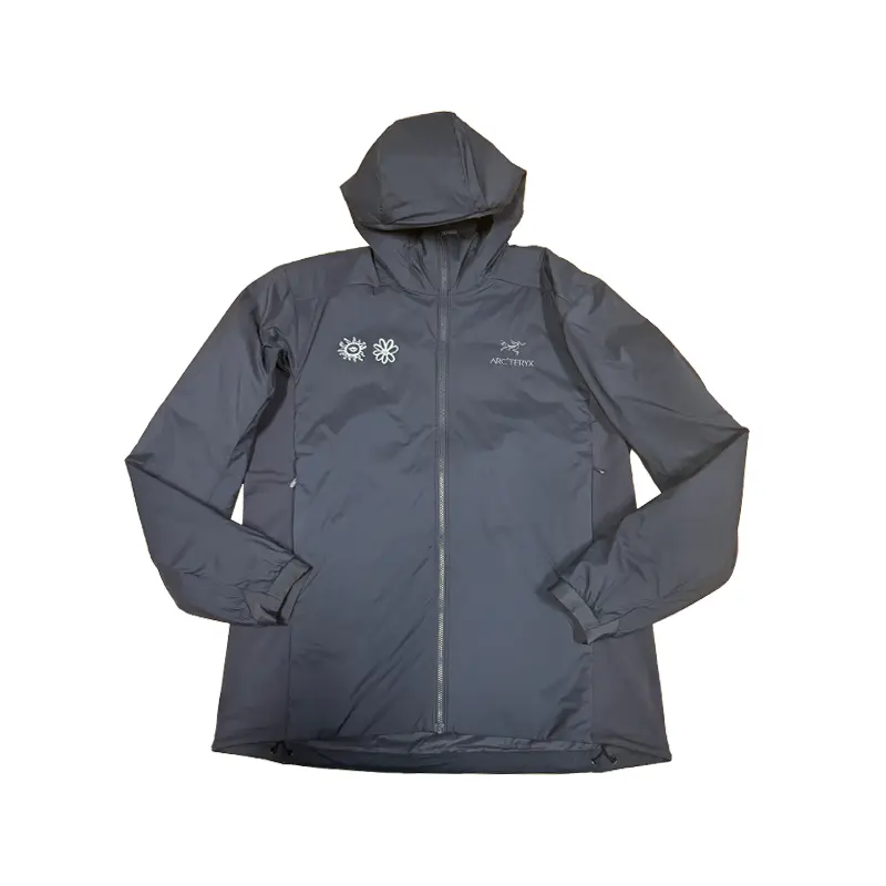 

Arcteryx Куртка Arc'teryx Atom с капюшоном, Artist Collaboration, Blue Black/Black Sapphire