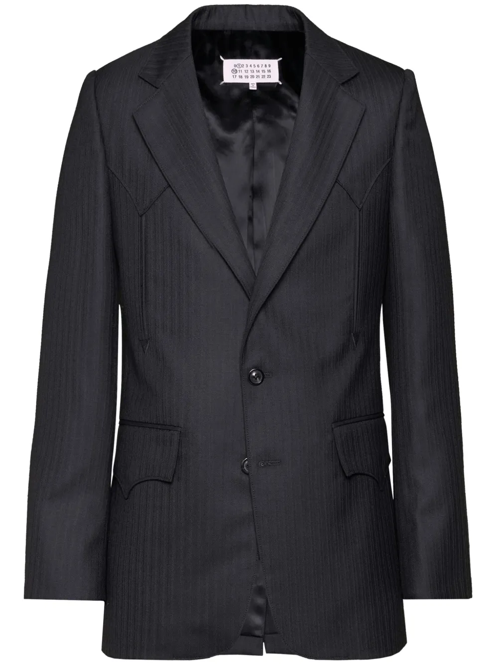 

Шерстяной пиджак Suit MAISON MARGIELA, черный