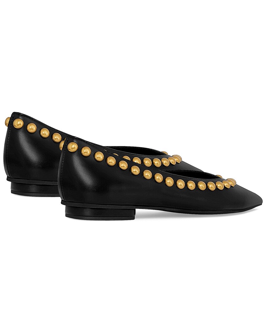 Rebecca Minkoff Балетки из кожи с заклепками, черный — фото 2