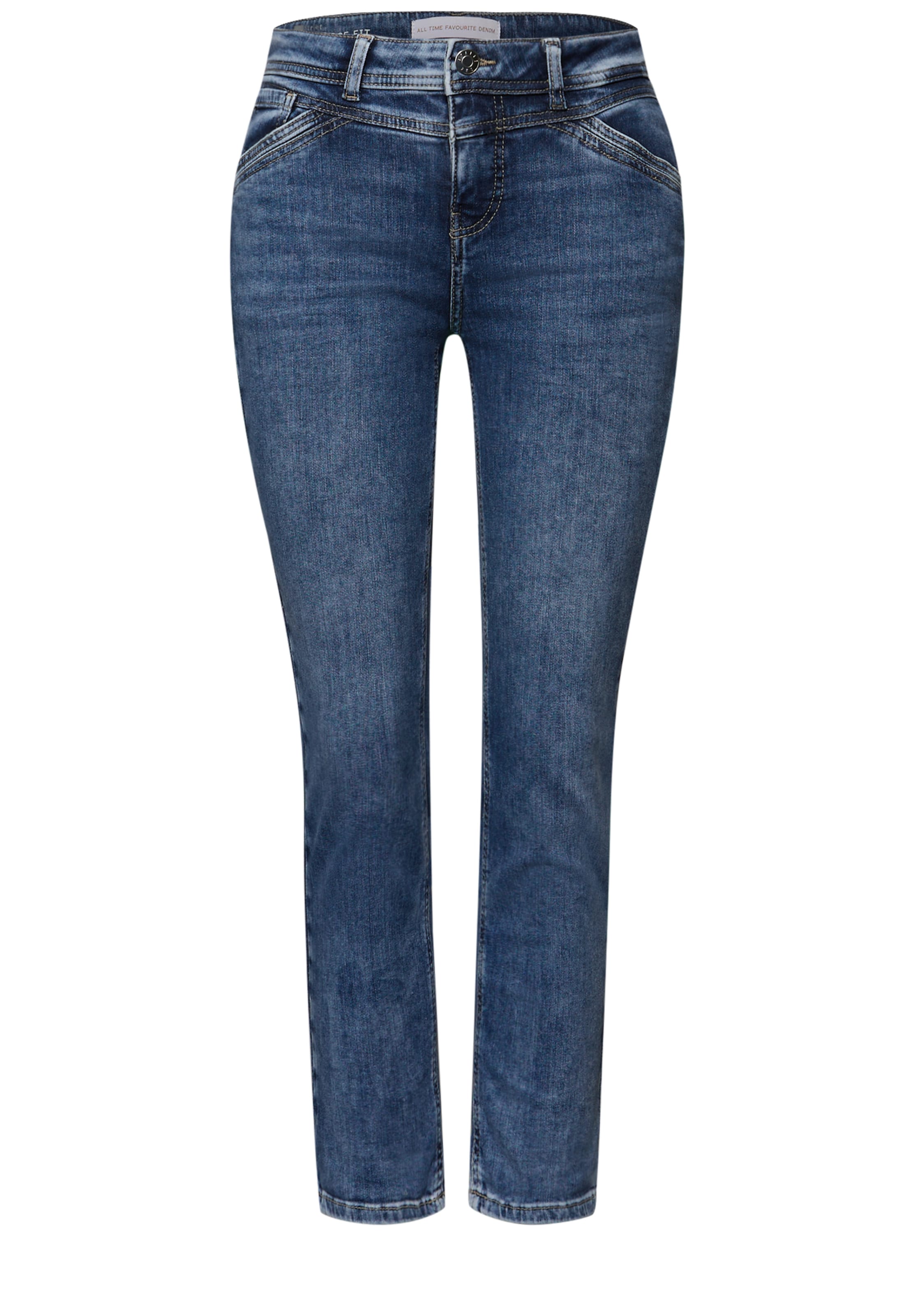 

STREET ONE Джинсы Slim fit в синем дениме
