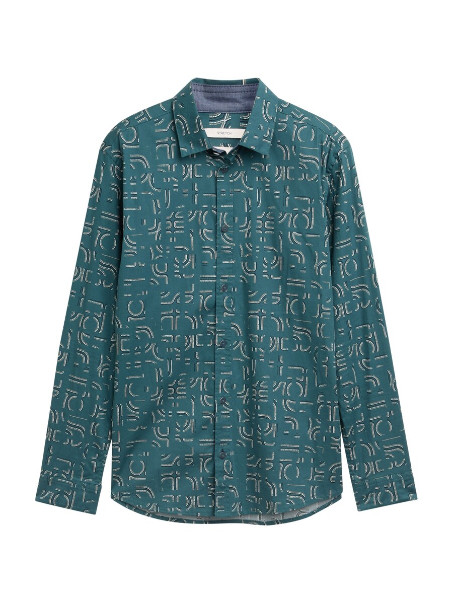 

Рубашка на пуговицах классического кроя TOM TAILOR, Petrol