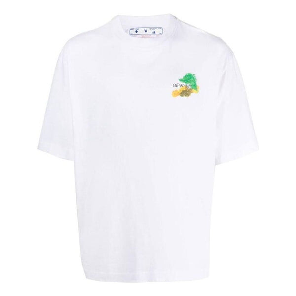 

Футболка brush arrow over skate ss23 tee Off-White, белый