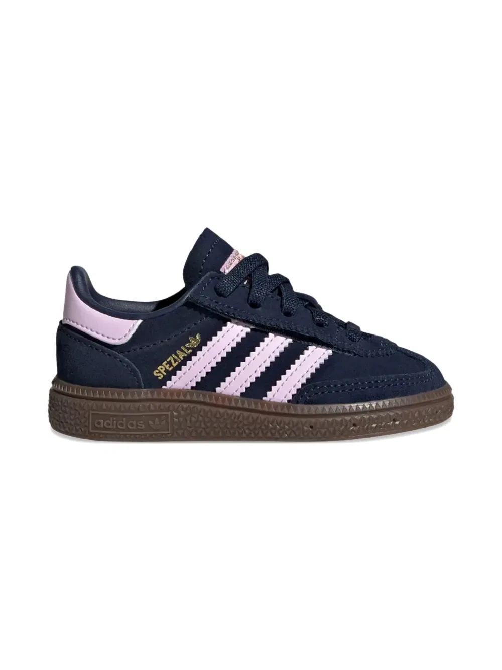 Специальные эластичные полосатые кроссовки для гандбола Adidas Kids, синий — фото 2