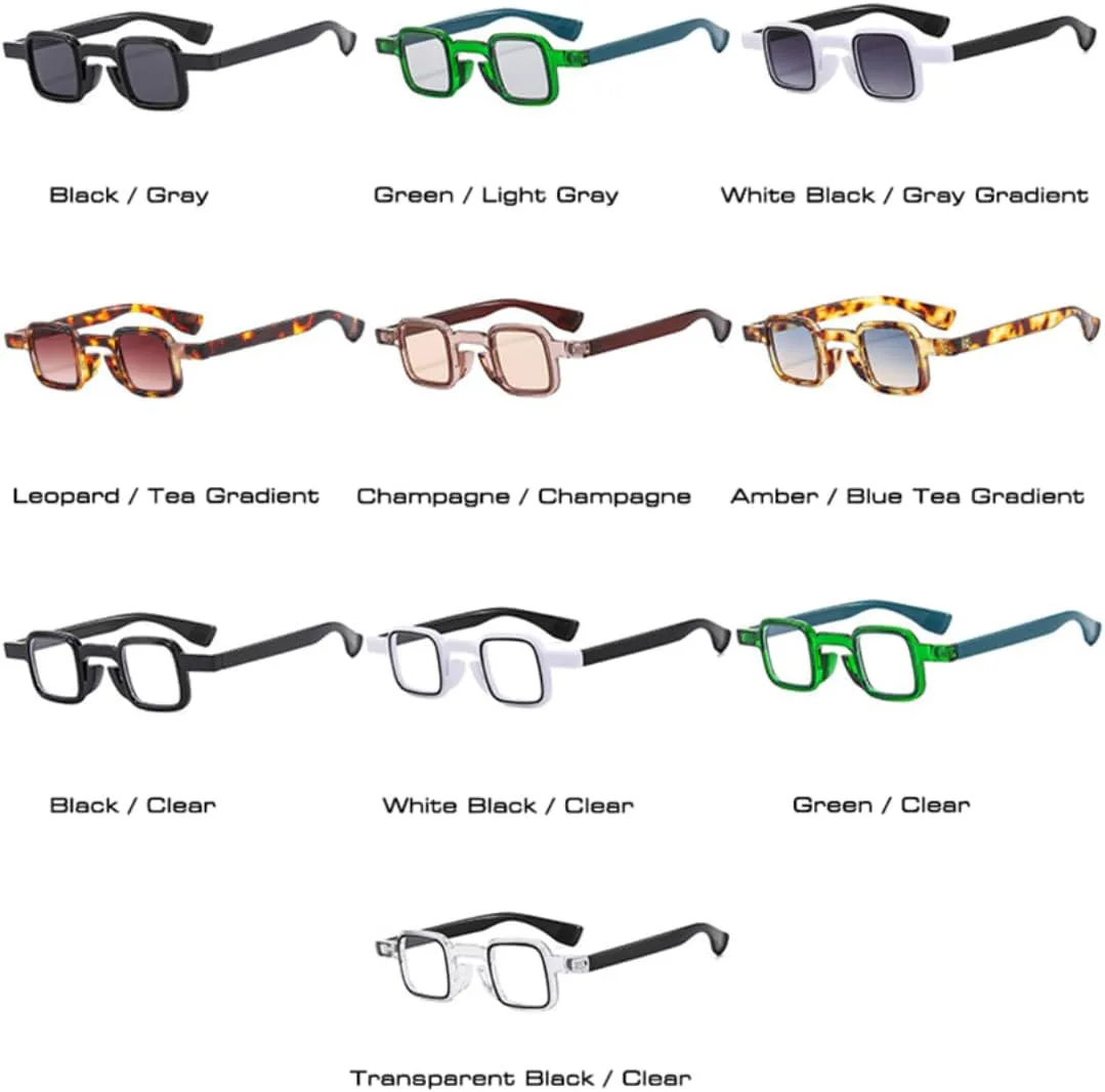 

Солнцезащитные очки с защитой UV400 | Маленький размер, двухцветные | для женщин и мужчин, для занятий спортом на открытом воздухе и вождения DSVIGF, Black Clear