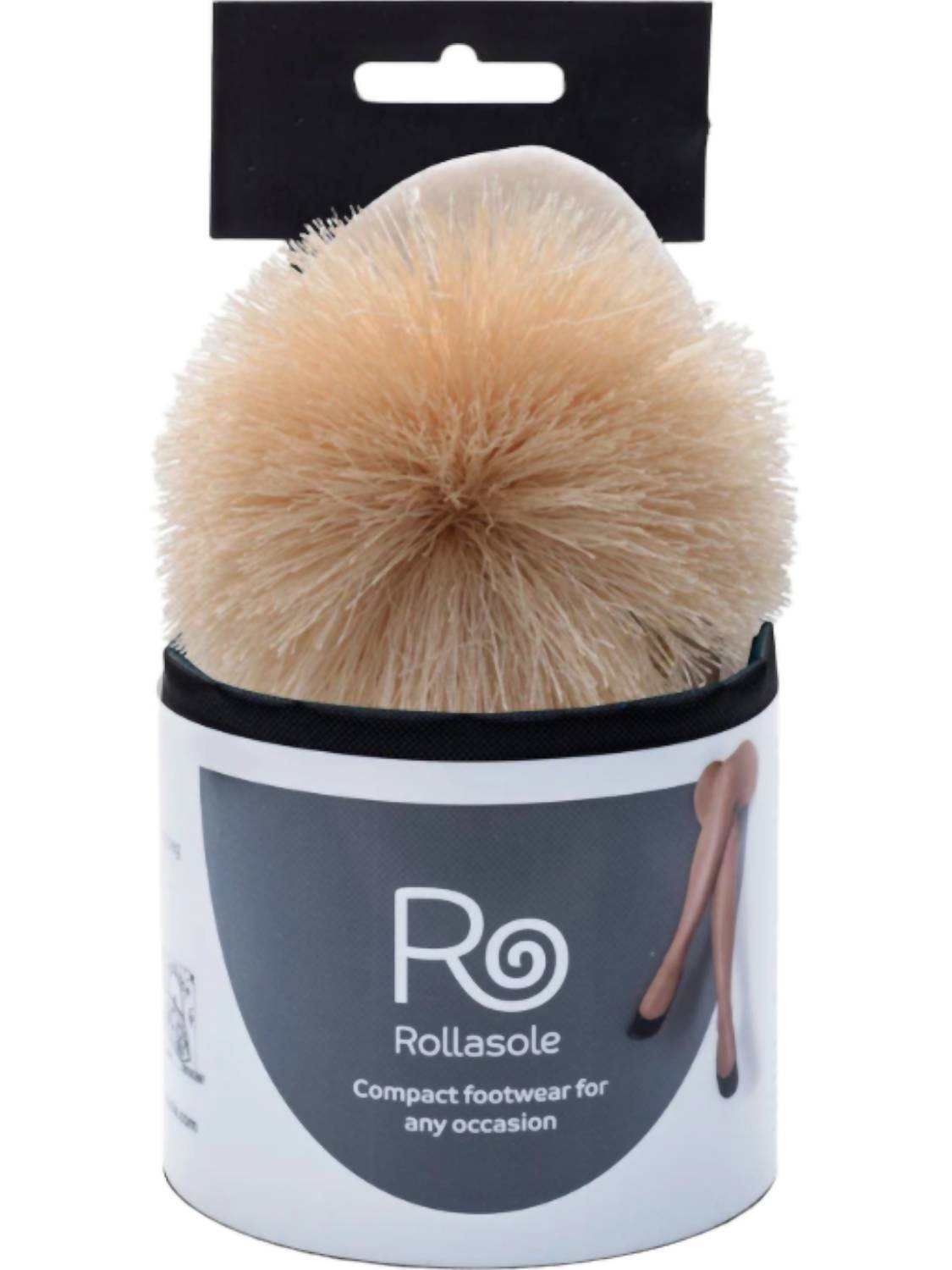 Женские тапочки с помпонами цвета шампанского Rollasole, цвет champagne — фото 2