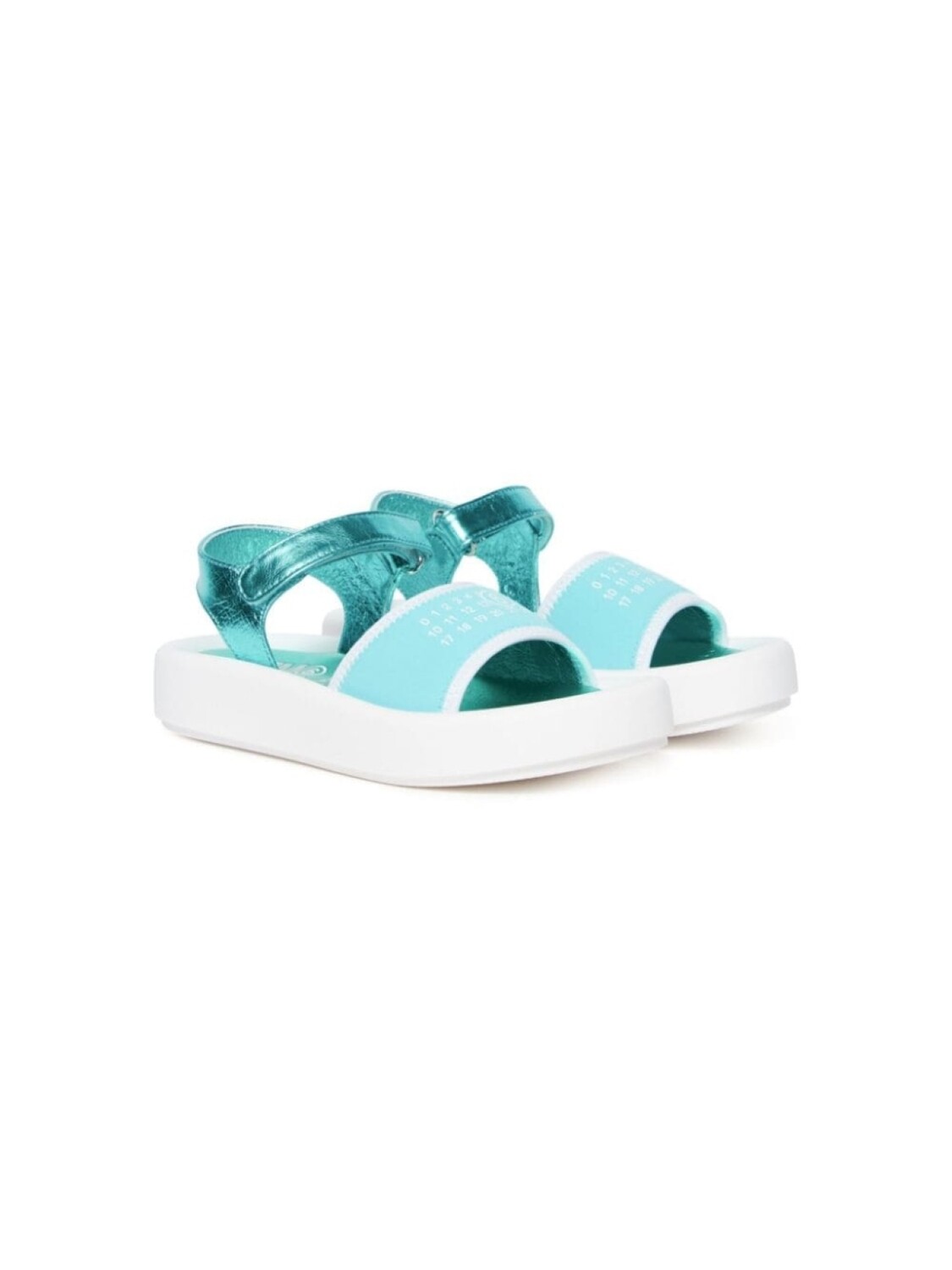 

MM6 Maison Margiela Kids декорированные сандалии, синий