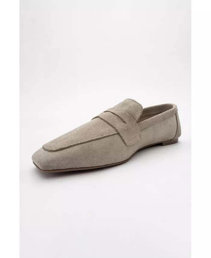 Мокасины Morne из замши и кожи Forever & Always Shoes, коричневый/бежевый — фото 4