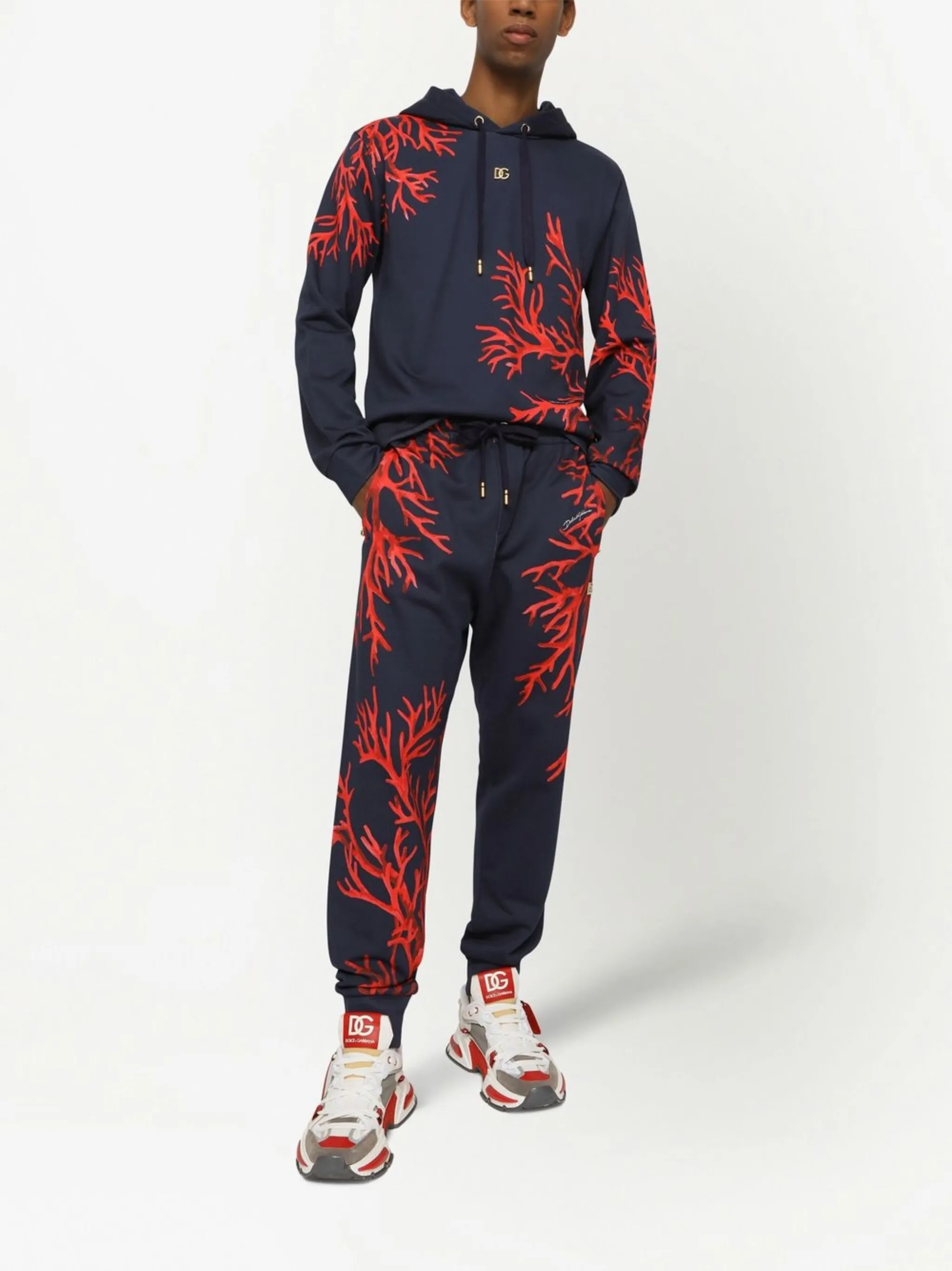 Худи с принтом Dolce & Gabbana, синий — фото 2