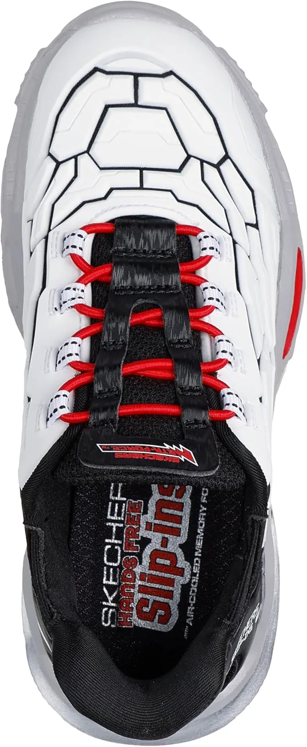 Кроссовки Skechers Unisex-Child Skech-Bots - Orbitron, белый/черный/красный — фото 3