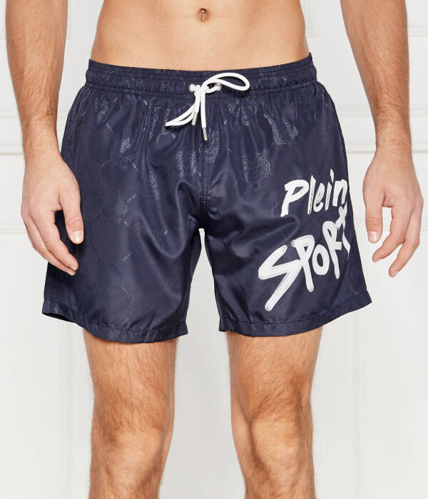 

Шорты мужские Plein Sport пляжные с логотипом, синий