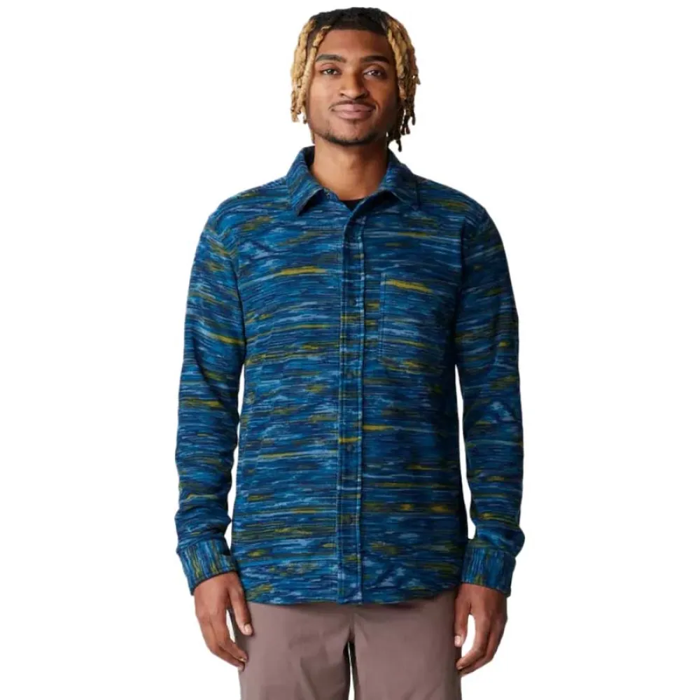 

Футболка Mountain Hardwear Microchill half zip long sleeve, синий