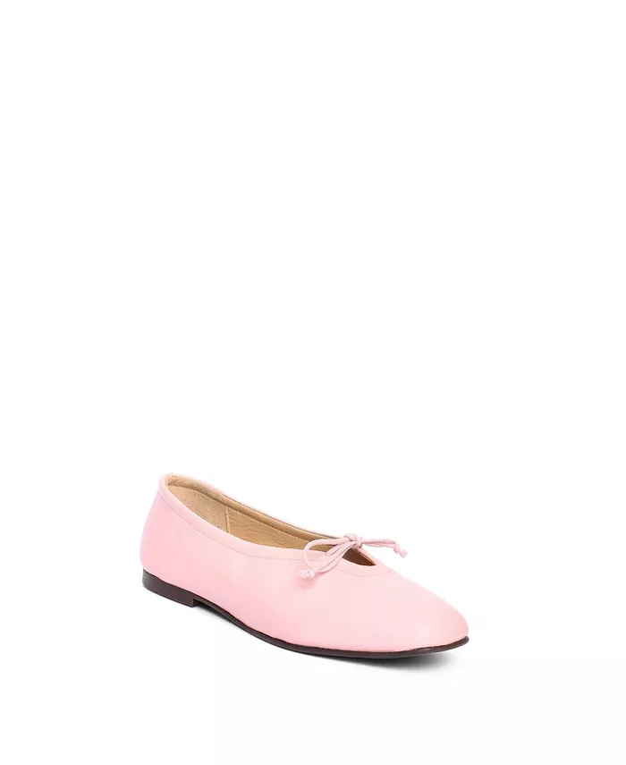 Балетки из кожи Prato Maguire Shoes, розовый