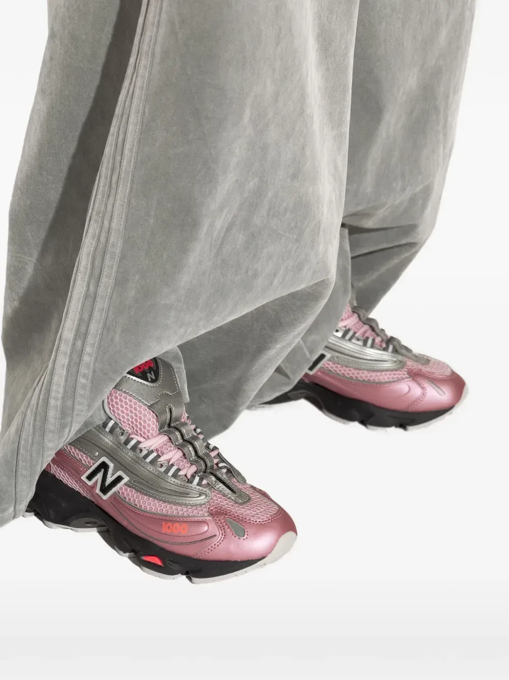 Кроссовки 1000 с сетчатыми вставками NEW BALANCE, розовый — фото 4