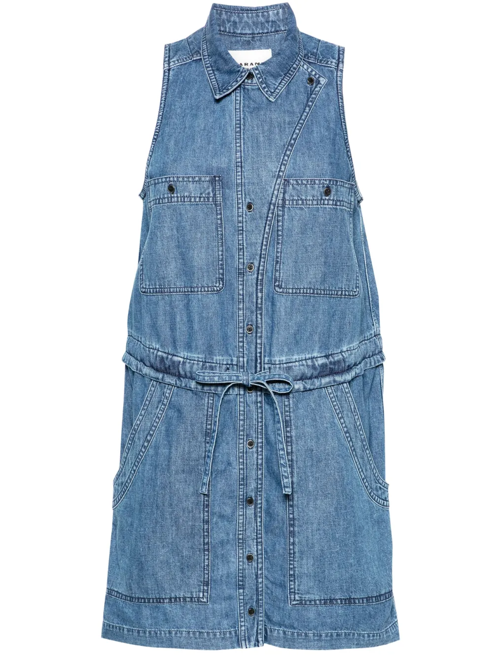 

Джинсовое платье мини Ines без рукавов MARANT ÉTOILE, синий