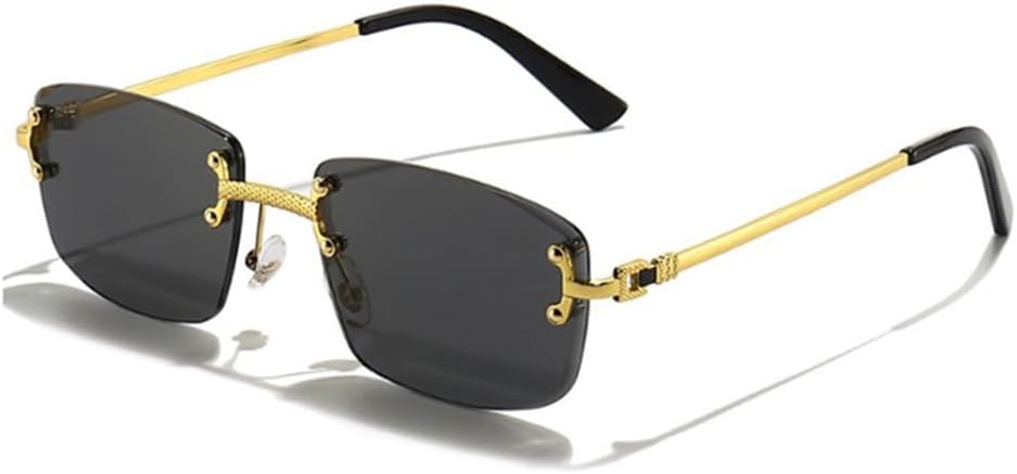 

Панк-солнцезащитные очки прямоугольной формы для мужчин и женщин, солнцезащитные очки с градиентными линзами, металлические солнцезащитные очки для мужчин и женщин, спортивные WNCKSQ, C07 Golden Blck