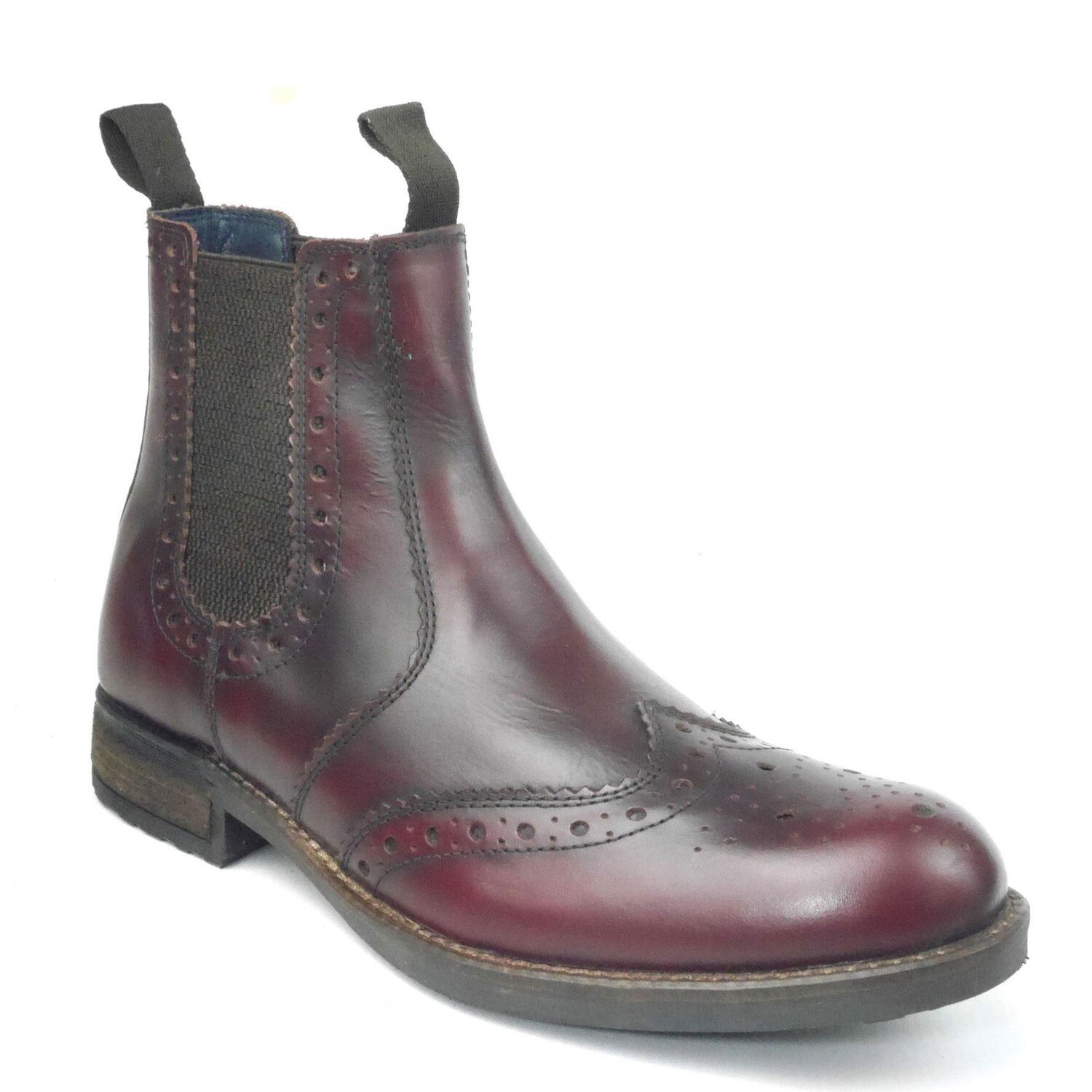 

Кожаные ботинки челси Chepstow Brogue Frank James, красный