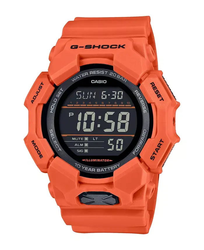 

Мужские оранжевые часы из смолы, 54.9 мм, GD010-4 G-Shock