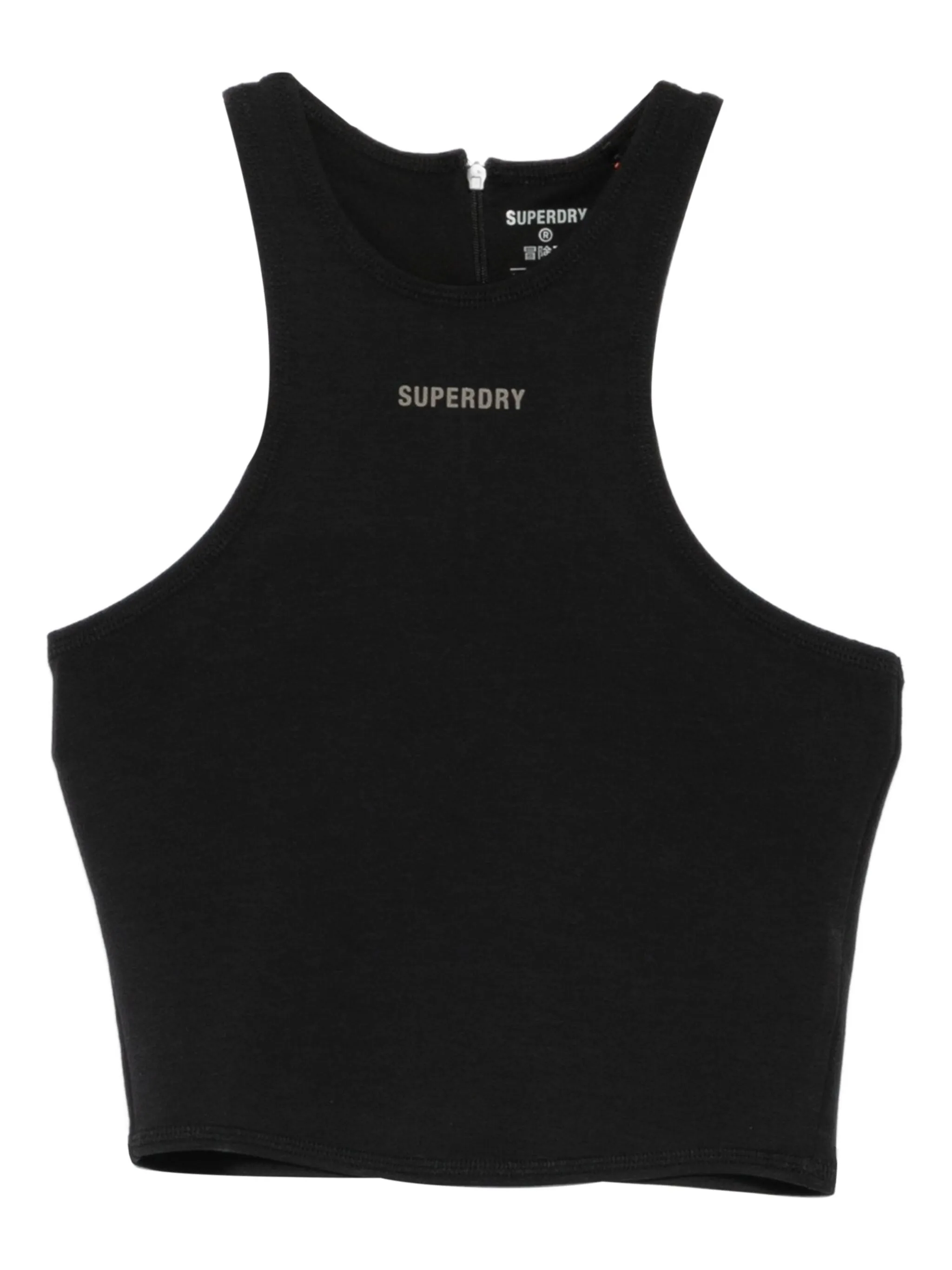 

Топ с логотипом Superdry, черный