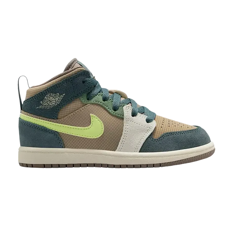 Air Jordan Jordan 1 Mid SE PS «Хаки Хаста Оливково-серый»