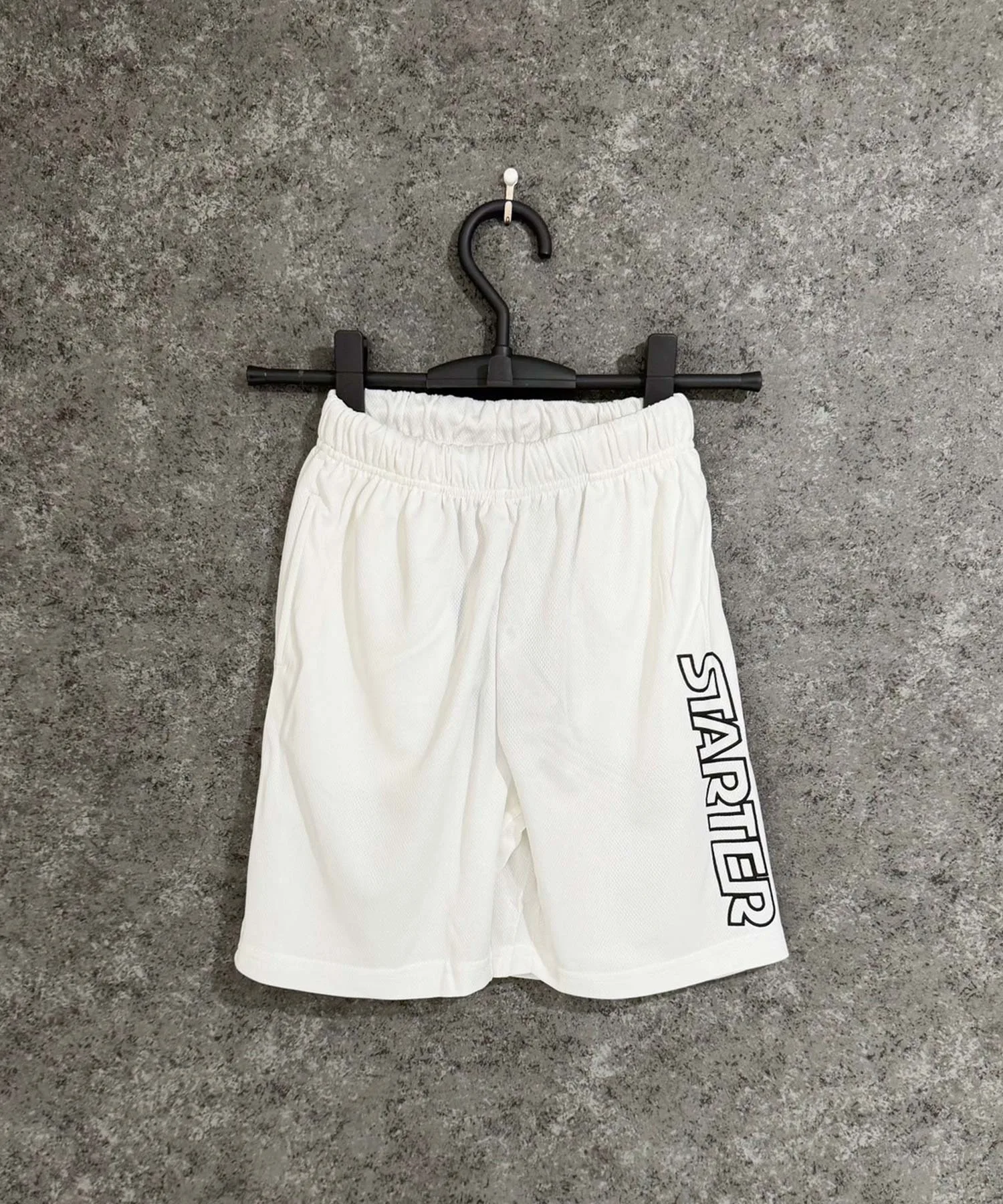 Шорты спортивные с дышащей сеткой STARTER Dry Mesh Half Pants офф-белые — фото 4