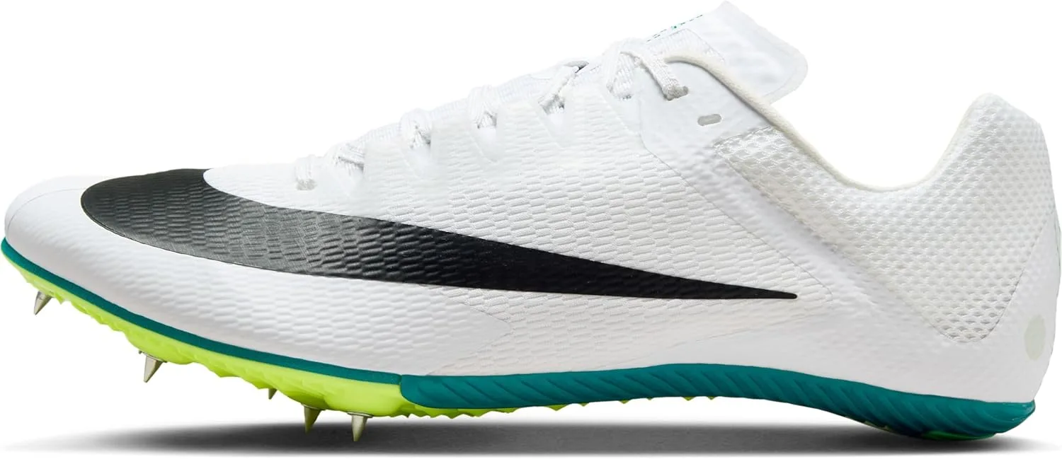 Мужские беговые кроссовки Nike Zoom Rival для спринта и любительских видов спорта, белый/черный