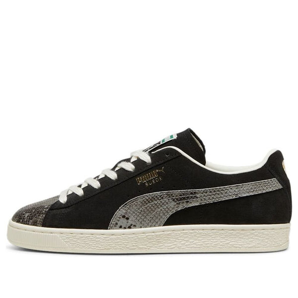 

Кроссовки suede split 'black smoke grey' Puma, черный