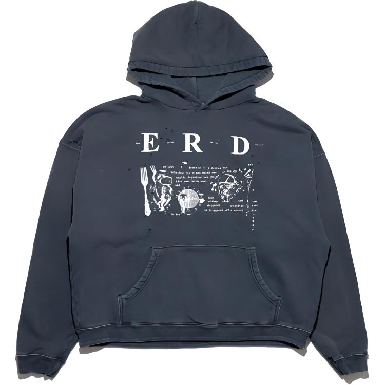 

Толстовка Enfants Riches Déprimés с графическим принтом Enfants Riches Deprimes, charcoal серый