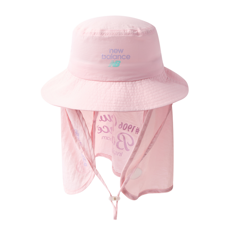 

New Balance Детская разноцветная шляпа-ведро из полиэстера, Pink