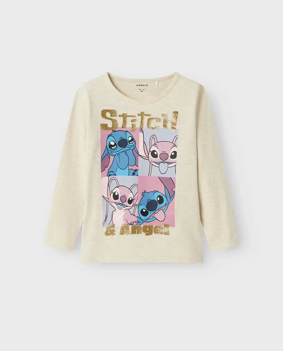 

Футболка для девочки «Лило и Стич» name it, белый