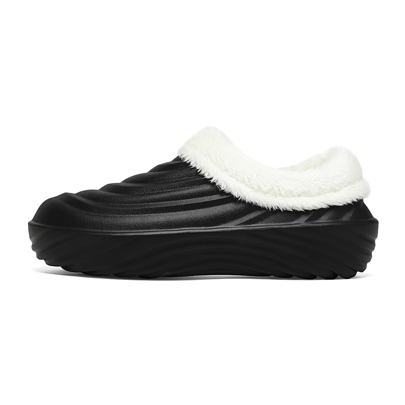 

SLIPPER DAY Скользостойкие тапочки с закрытым носком унисекс черно-белый цветочный принт, цвет Black Floral on White