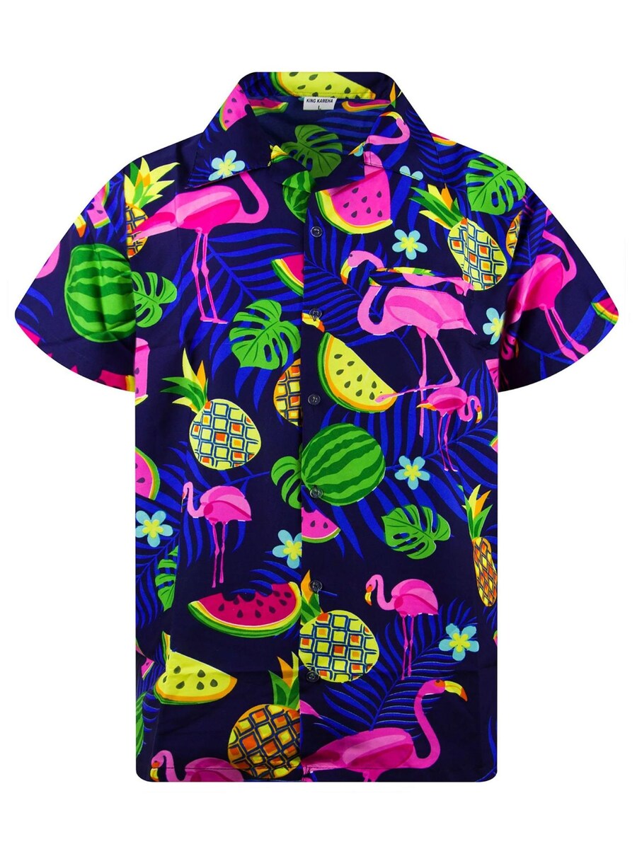 

Рубашка King Kameha Flamingo Melon, синий