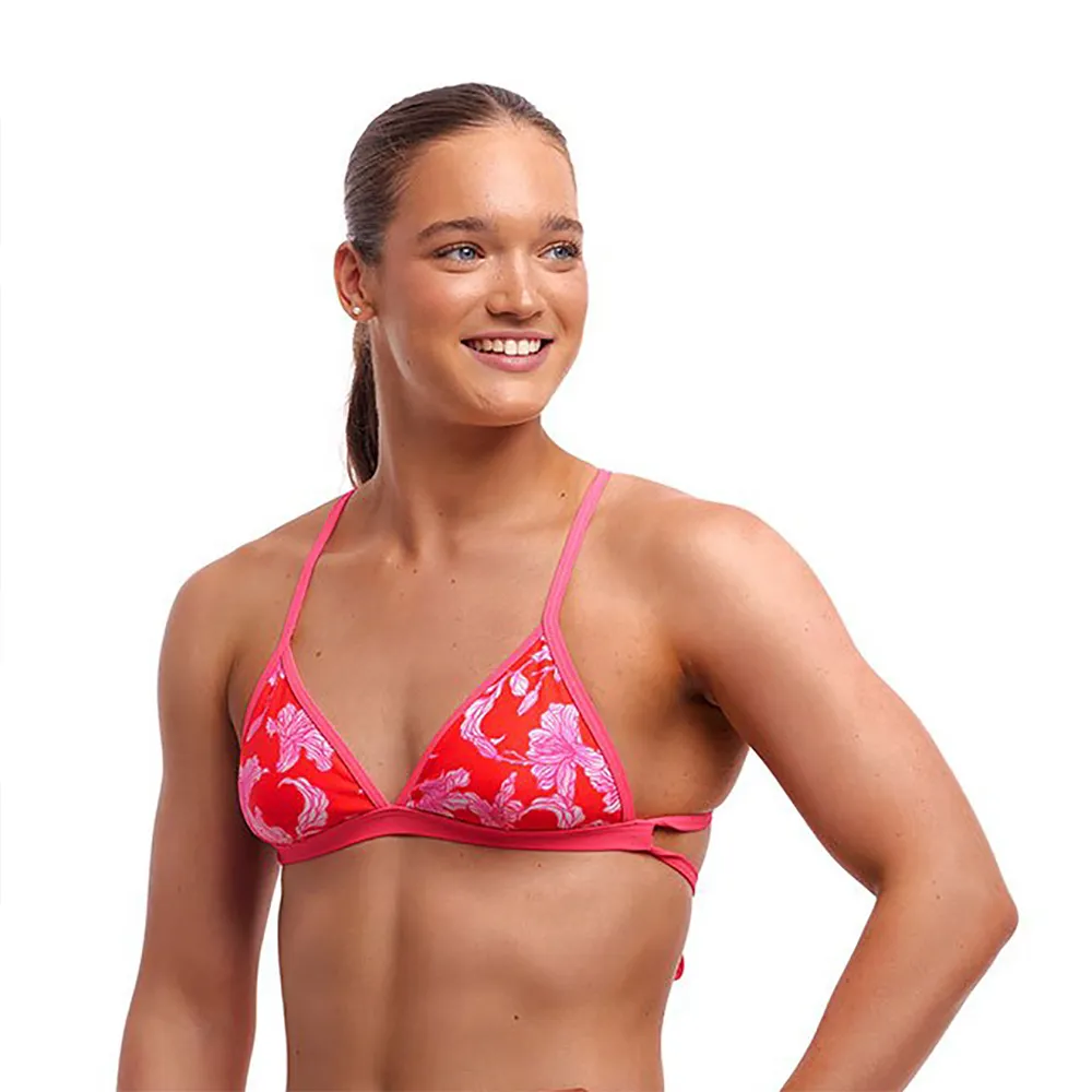 

Топ бикини Funkita Tri, розовый