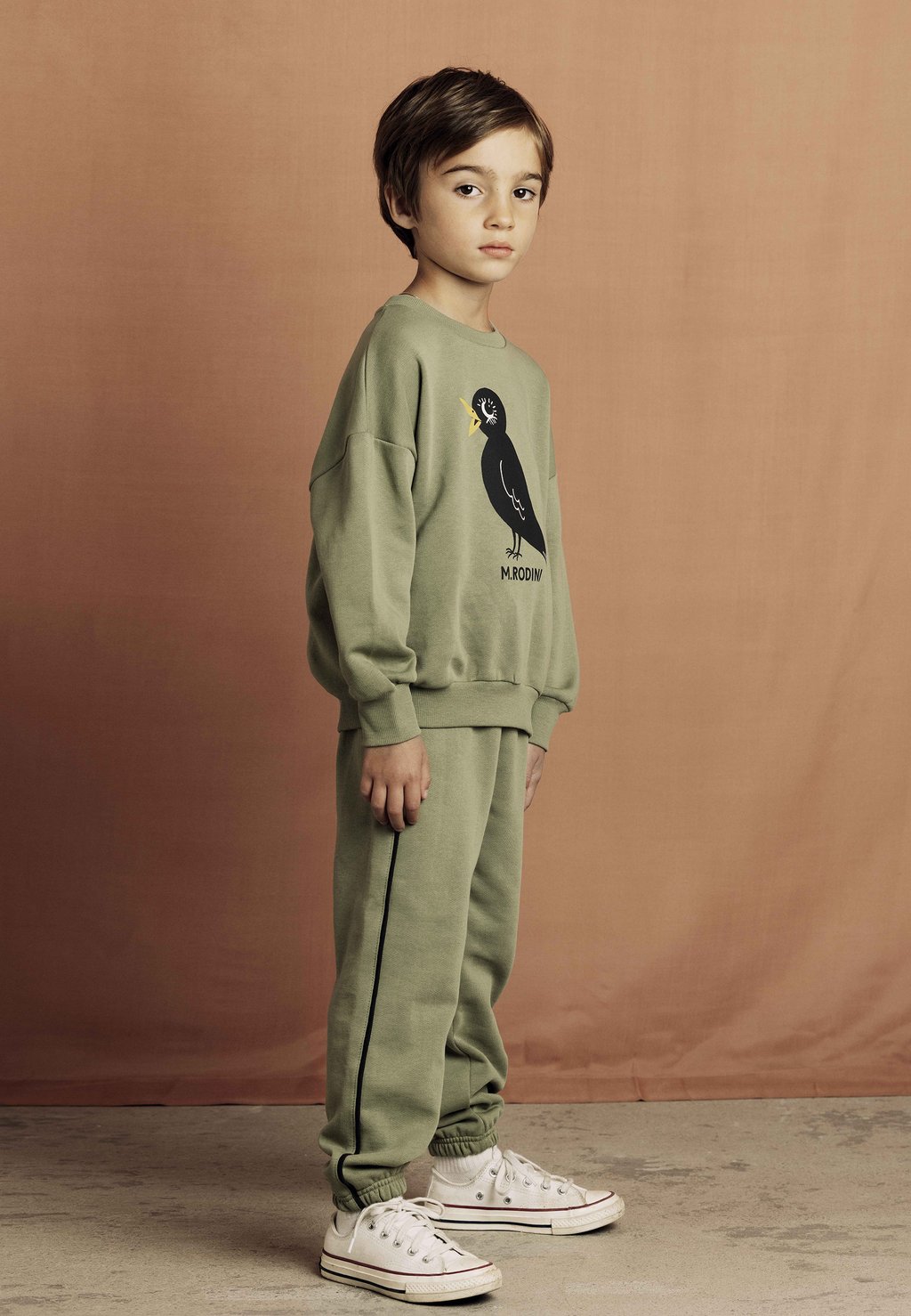 

Спортивные штаны PLAIN PIPING UNISEX Mini Rodini, зеленый